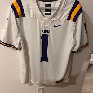 Nike White LSU Team Jersey